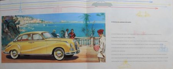 BMW 502 Modelprogram 1954 Carbrochure (4695)